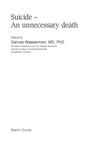 Suicide -: an unnecessary death