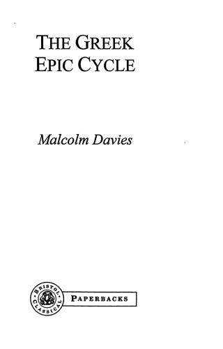 The Greek Epic Cycle