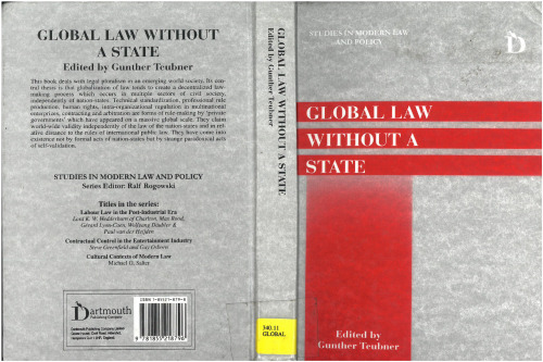 Global Law without a State (Studies in Modern Law and Policy)
