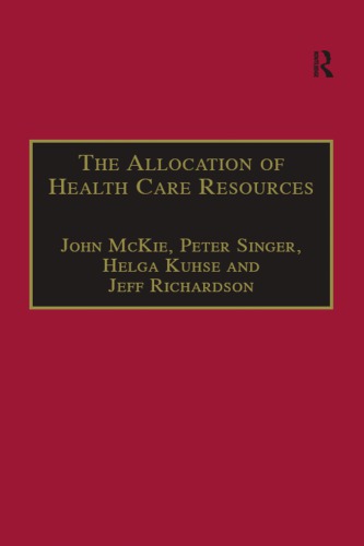 The Allocation of Health Care Resources
