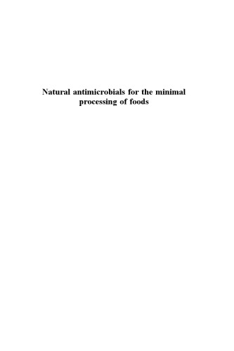Natural Antimicrobials for the Minimal Processing of Foods