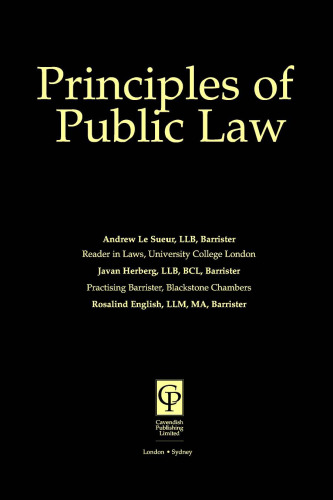 Principles of Public Law