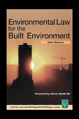 Environmental Law Techiques for the Built Environment