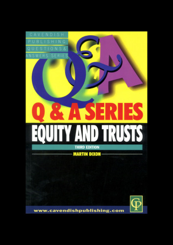 Q&A Equity and Trusts 3rd edn (Q&A Series)