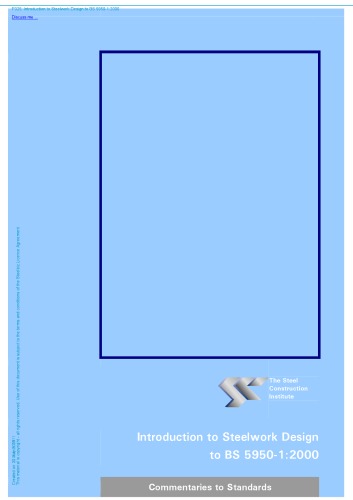 Introduction to steelwork design to BS 5950-1:2000
