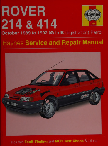 Haynes Rover 214 & 414 Service and Repair Manual