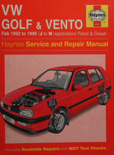 Haynes VW Golf and Vento (92-96) Service and Repair Manual