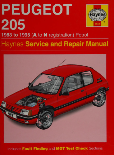 Haynes Peugeot 205 1983 to 1995 Service and Repair Manual