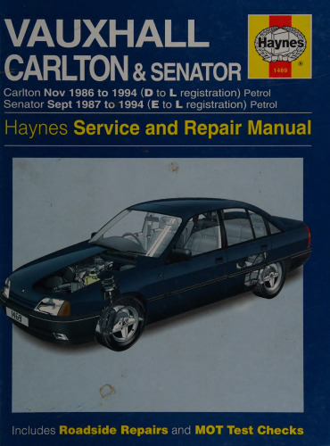 Haynes Vauxhall Carlton & Senator Service and Repair Manual