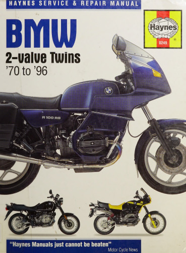 Haynes BMW 2-Valve Twins Service & Repair Manual '70 to '96