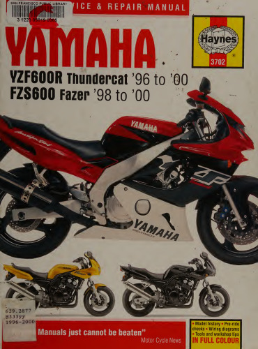 Haynes Yamaha YZF600R Thundercat & FZS600 Fazer Service and Repair Manual