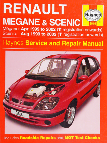 Haynes Renault Megane & Scenic 1999-2002 Service & Repair Manual
