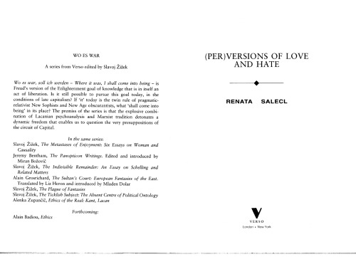 (Per)versions of Love and Hate