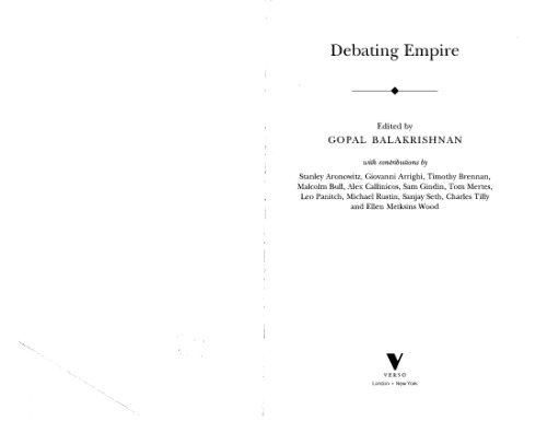 Debating Empire (New Left Review Debates)