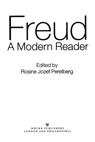 Freud A Modern Reader