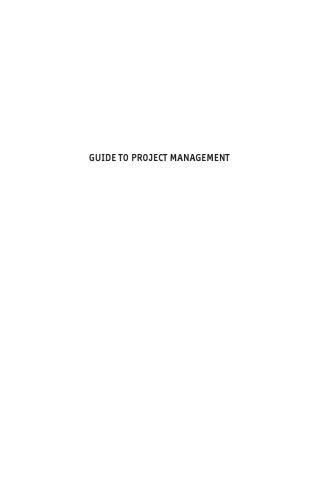 Guide to Project Management: Achieving lasting benefit through effective change