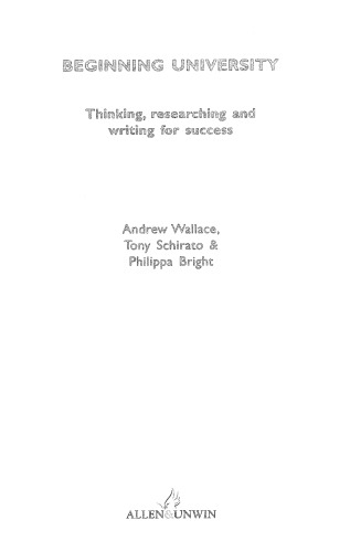Beginning University: Thinking, researching and writing for success