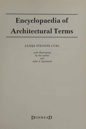 Encyclopaedia of Architectural Terms