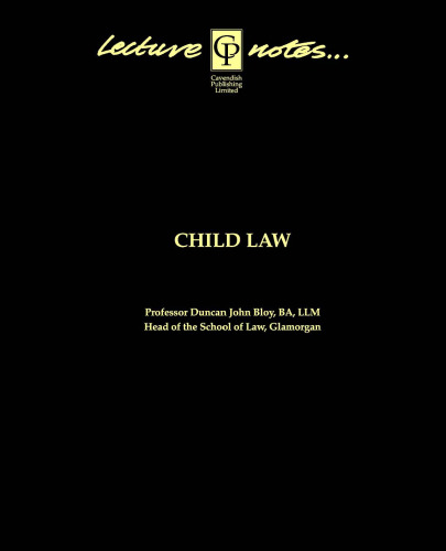 Child Law (Principles Of Law)