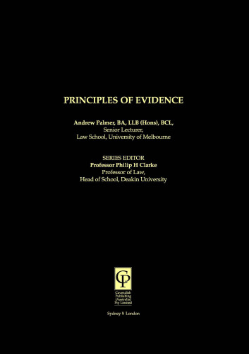 Principles of Australian Evidence