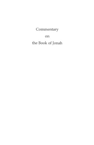 Commentary on the Book of Jonah: Haimo of Auxerre