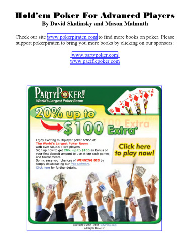 Hold'Em Poker for Advanced Players (Advance Player)