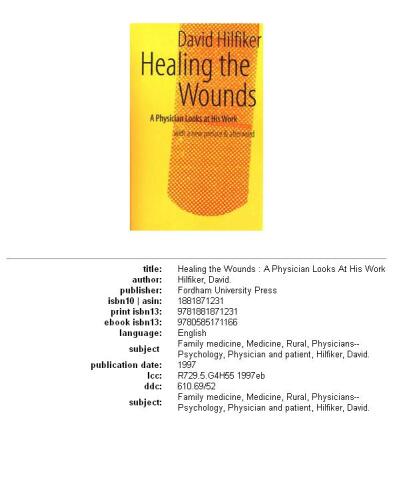 Healing the Wounds: 2nd rev. ed.