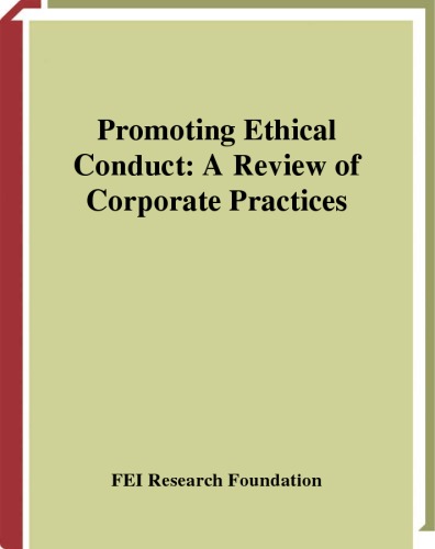 Promoting Ethical Conduct: A Review of Corporate Practices