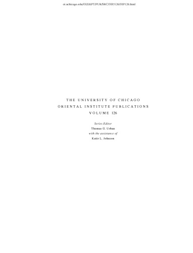 Taxes, Taxpayers, and Tax Receipts in Early Ptolemaic Thebes: (The Oriental Institute Of the University of Chicago: Volume 126)