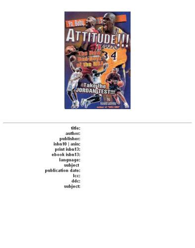 Yo Baby It's Attitude: The New Bad Boyz of the NBA