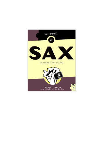 The Book of SAX [Simple API for XML