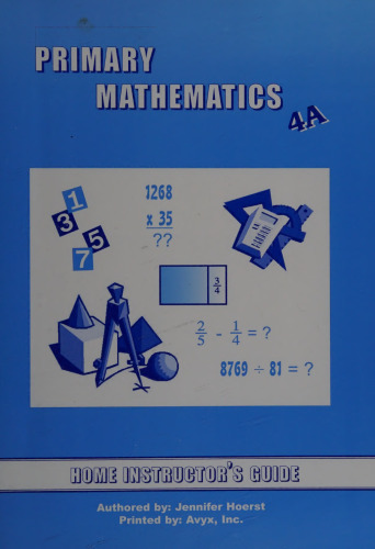 Primary Mathematics Home Instructor's Guide 4A