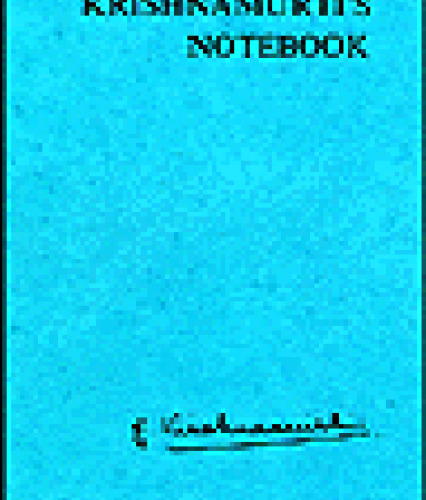 Krishnamurti's Notebook