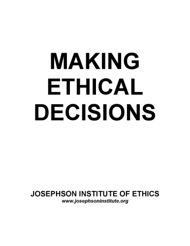 Making Ethical Decisions