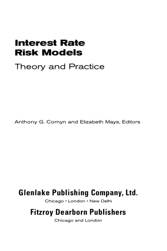 Interest Rate Risk Models: Theory and Practice