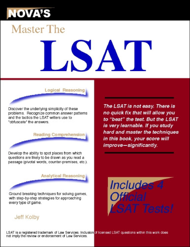 Master the LSAT (Prep Course Series)