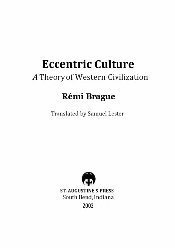 Eccentric Culture - Theory of Western Civilization
