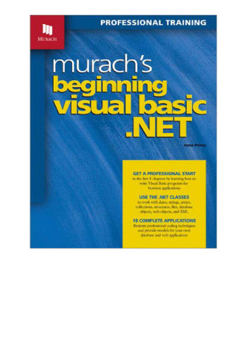 Murach's Beginning Visual Basic .NET
