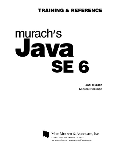 Murach's Java SE 6