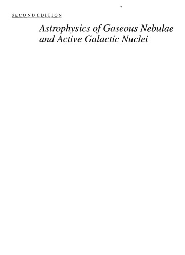 Astrophysics of Gaseous Nebulae and Active Galactic Nuclei