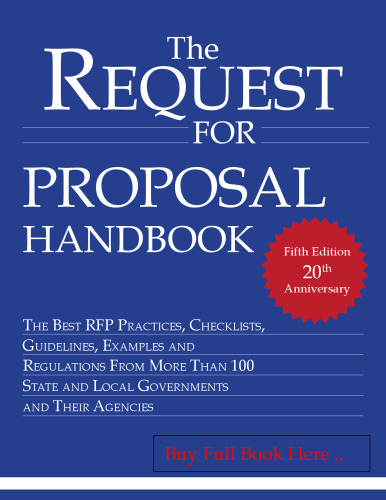The Request for Proposal Handbook