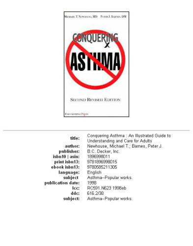 Conquering asthma: an illustrated guide to understanding and care for adults