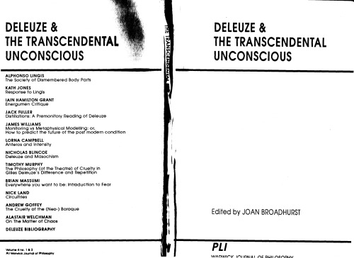 Deleuze and the Transcendental Unconscious