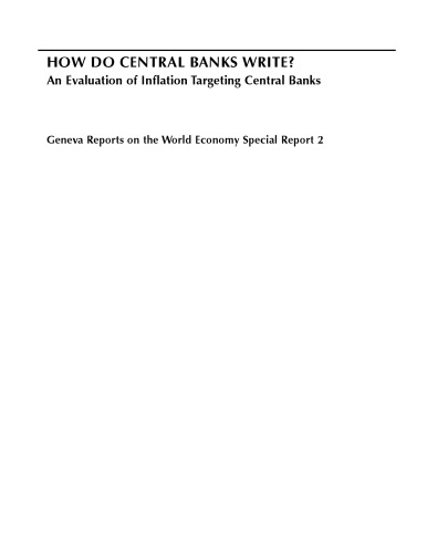 How Do Central Banks Write?: An Evaluation of Inflation Targeting Central Banks