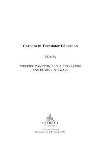 Corpora in translator education