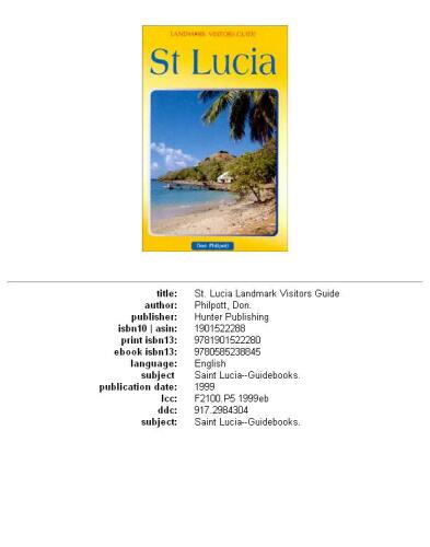 St. Lucia (Landmark Visitors Guides Series)
