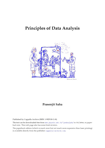 Principles of Data Analysis