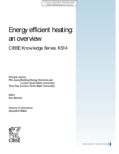 Energy efficient heating : an overview
