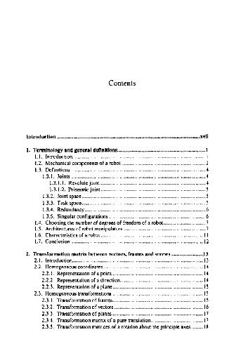 Modeling Identification and Control of Robots