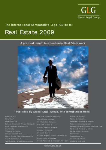 The International Comparative Legal Guide to Real Estate 2009 (The International Comparative Legal Guide Series)